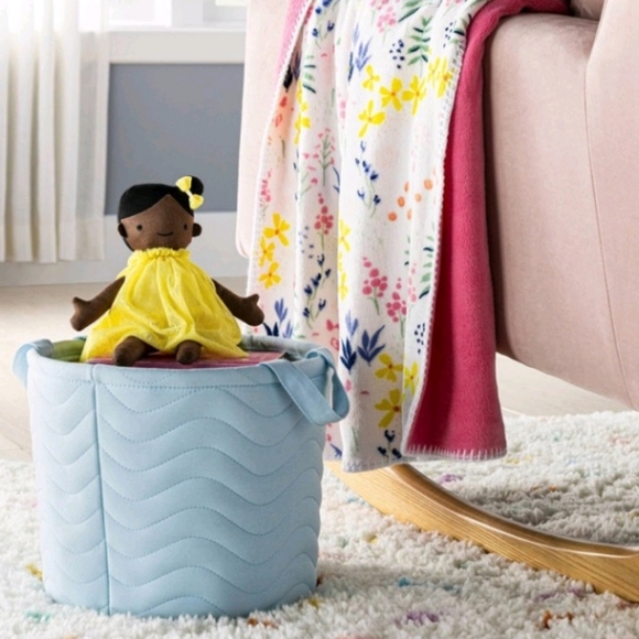 Quilted Fabric Med. Storage Basket - Picture 2 of 4